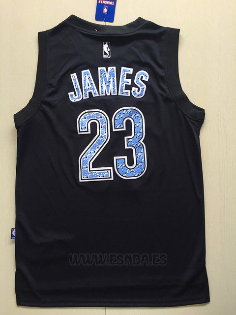 Camiseta Diamonds Editon Cleveland Cavaliers LeBron James #23 Negro